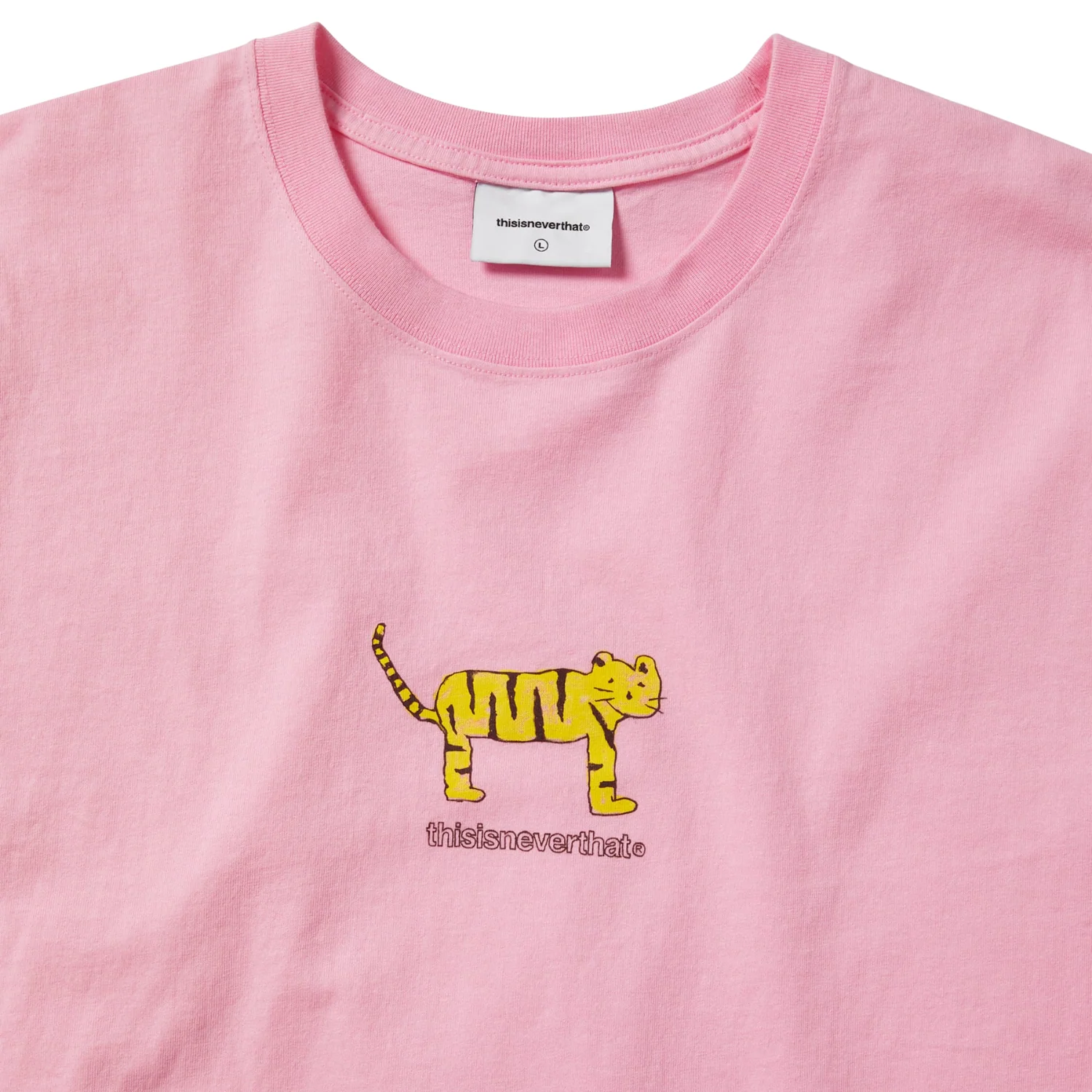 Yellow Cat Tee - Pink - Image 3